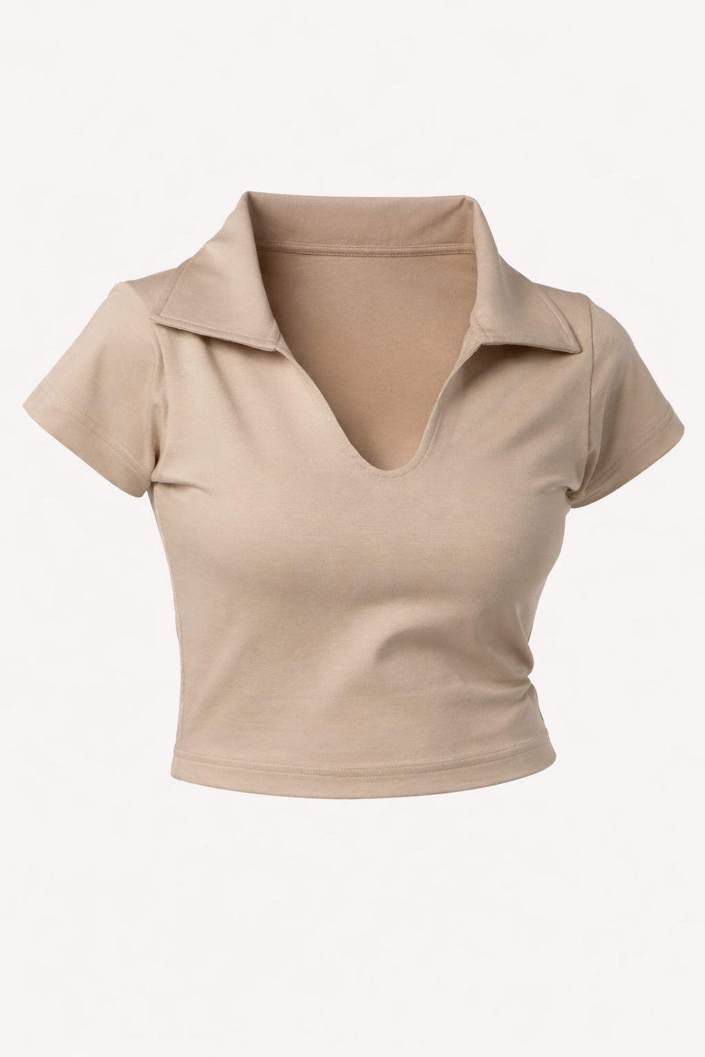 (Pack of 3) Collared Crop Tee